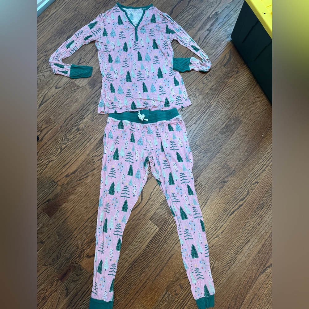 Little Sleepies " Twinkling Trees" pajama set - Picture 2 of 4